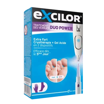 Traitement des verrues Duo Power mains et pieds Excilor - un kit