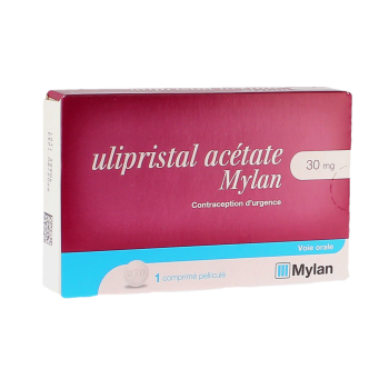 Ulipristal acétate 30 mg Mylan - boîte de 1 comprimé pelliculé