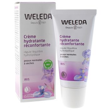 Crème hydratante réconfortante à l'Iris bio Weleda - tube de 30ml