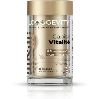 Longevity capital vitalité Les 3 Chênes - pot de 30 gélules