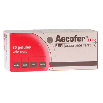 Ascofer 33mg gélule - boîte de 30 gelules