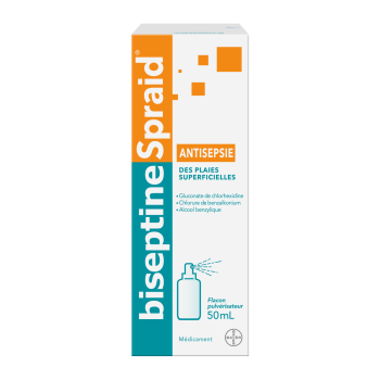 Biseptinespraid solution pour application cutanée - Flacon de 50ml