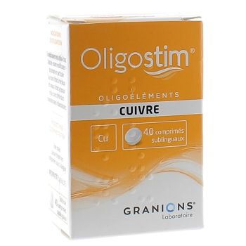 Oligostim Cuivre - boîte de 40 comprimés sublinguaux