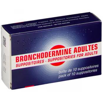Bronchodermine dès 15 ans adultes - boîte de 10 suppositoires