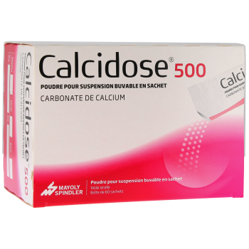 Calcidose 500 poudre pour suspension buvable en sachet - boîte de 60 sachets