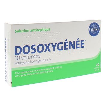 Dosoxygenée 10 volumes solution pour application cutanée - 20 récipients unidoses