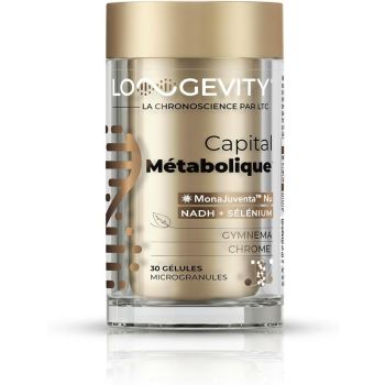 Longevity capital métabolique Les 3 Chênes - pot de 30 gélules 