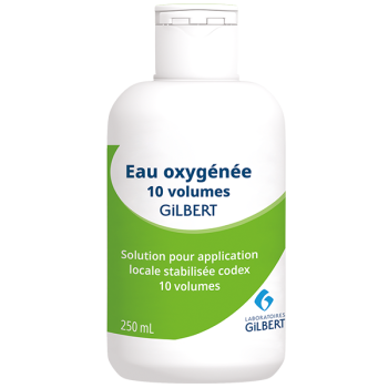 Eau oxygénée stabilisée codex 10 volumes Gilbert solution pour application locale en flacon - flacon de 250ml 