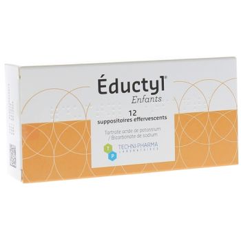 Eductyl enfants suppositoire effervescent - boîte de 12 suppositoires