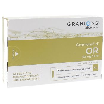 Granions d'or 0,2mg - Boîte de 30 ampoules de 2ml
