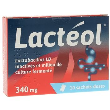 Lacteol 340mg poudre pour suspension buvable en sachet-dose - boîte de 10 sachets