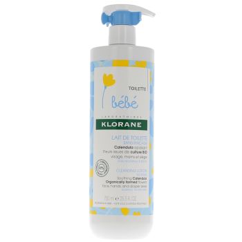 Lait de toilette sans rinçage Klorane Bébé