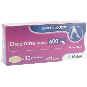 Diosmine 600mg Mylan comprimé - boite de 30 comprimés