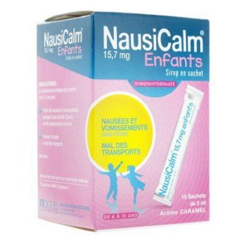 Nausicalm enfants Sirop en sachet - boite de 15 sachets