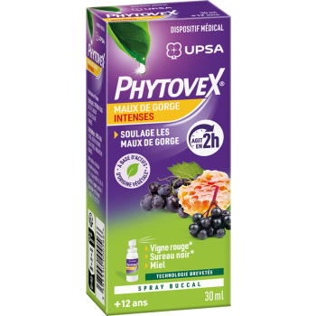 Phytovex maux de gorge intenses Upsa - spray de 30ml