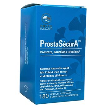 ProstaS&eacute;curA prostate - fonctions urinaires Phyto Research - boite de 180 g&eacute;lules