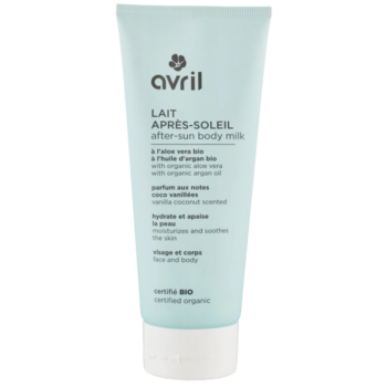 Lait apr&egrave;s-soleil bio Avril - tube de 200ml