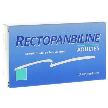 Rectopanbiline Adultes suppositoire - boîte de 10 suppositoires