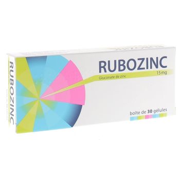 Rubozinc 15mg gélule - boîte de 30 gélules