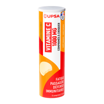 Vitamine C 1000mg Upsa - boite de 15 comprimés à croquer
