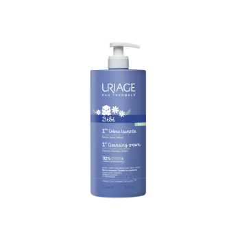 1&egrave;re cr&egrave;me lavante b&eacute;b&eacute; Uriage - flacon pompe de 1L