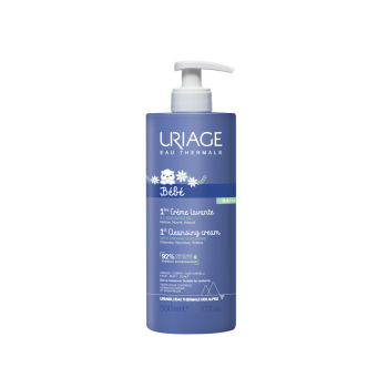 1&egrave;re cr&egrave;me lavante b&eacute;b&eacute; Uriage - flacon-pompe de 500 ml