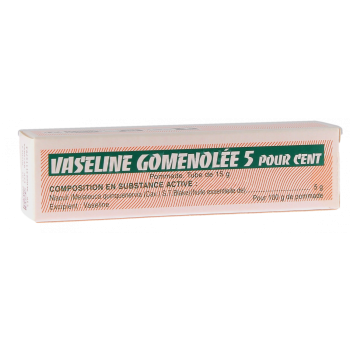 Vaseline gomenolée 5% pommade - tube de 15g