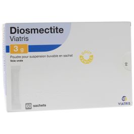 Diasmect Diosmectite 3g sachets poudre pour suspension buvable en sachet Viatris ...