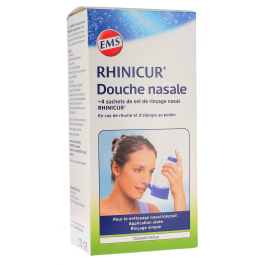 EMSER Douche Nasale + 4 Sachets Sel Rinçage | Soulage Rhume & Allergies main image 0