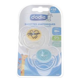 Lot De 6 Sucettes Dodie Anatomiques - Silicone Sans BPA - 2 Phosphorescentes - Pour Bébés +18 Mois