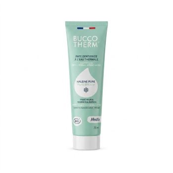 Pate dentifrice &agrave; l'eau thermale haleine pure menthe Buccotherm - tube de 75ml