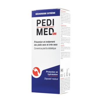 Pedimed DM crème pieds sècheresse extrême - tube de 100ml