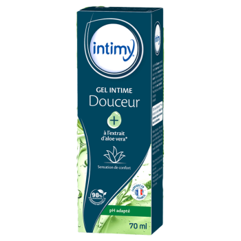 Gel intime douceur &agrave; l'extrait d'aloe vera Intimy - tube de 70ml