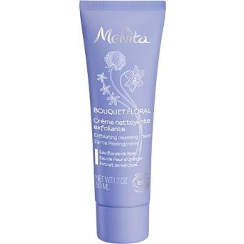 Bouquet floral crème nettoyante exfoliante bio Melvita - tube de 50ml
