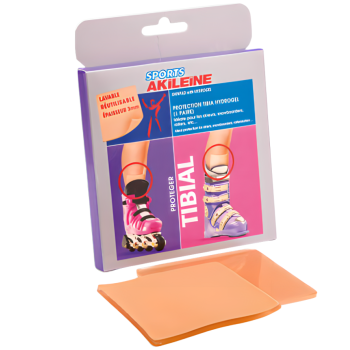 Protection tibia hydrogel sports akileïne - 1 paire lavable et réutilisable