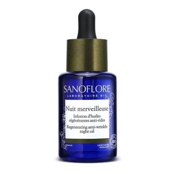 Nuit merveilleuse soin anti-âge Sanoflore - flacon-pipette de 30ml