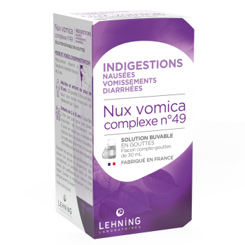 Nux Vomica complexe n°49 Lehning - flacon compte-gouttes de 30ml