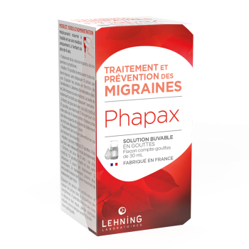 Phapax traitement et prévention des migraines Lehning - flacon de 30ml