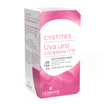 Uva ursi complexe N&deg;9 Cystites Lehning - flacon de 30 ml