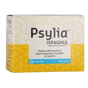 Psylia Ispaghul poudre effervescente pour suspension buvable en sachet - boite de 24 sachets
