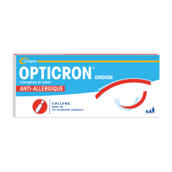 Opticron unidose collyre en récipient unidose - boîte de 10 récipients unidoses