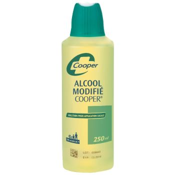 Alcool modifié Cooper solution pour application locale - flacon de 250 ml