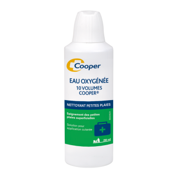 Eau oxyg&eacute;n&eacute;e 10 volumes Cooper - Flacon de 250ml