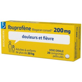 Ibuprofène Biogaran Conseil 200mg - 20 comprimés pelliculés