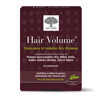 Hair volume croissance et volume des cheveux New Nordic - boite de 30 comprim&eacute;s