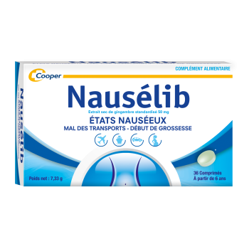 Nausélib états nauséeux Cooper - boîte de 36 comprimés