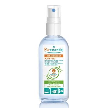 Assainissant Spray antibactérien mains et surfaces Puressentiel - spray de 80ml