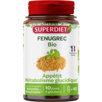 Fenugrec bio Super Diet - boite de 40 gélules