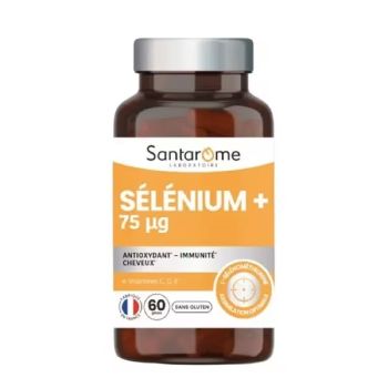 Sélénium+ 75 ug Santarome - Pot de 60 gélules