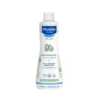 Bain mousse &eacute;veil Mustela b&eacute;b&eacute; - flacon de 750 ml